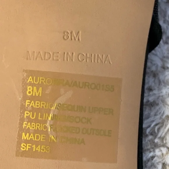 The Blue by Betsey Johnson Aurorra Black Mesh Slingback Flower Pumps 8 NEW** - Picture 9 of 10